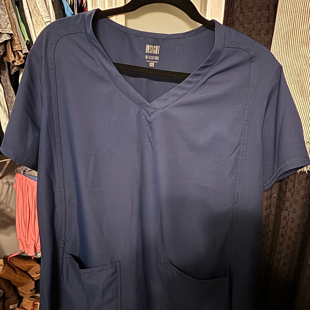 Med Couture Navy Insight Scrub Set